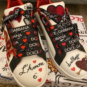 Dolce and Gabbana sneaker classica vitello nappa size 36.5